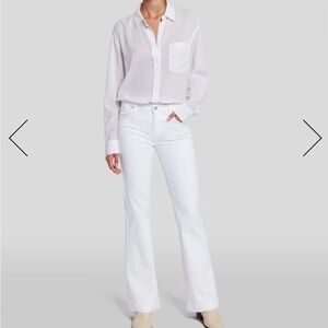 7 For All Mankind White Jeans